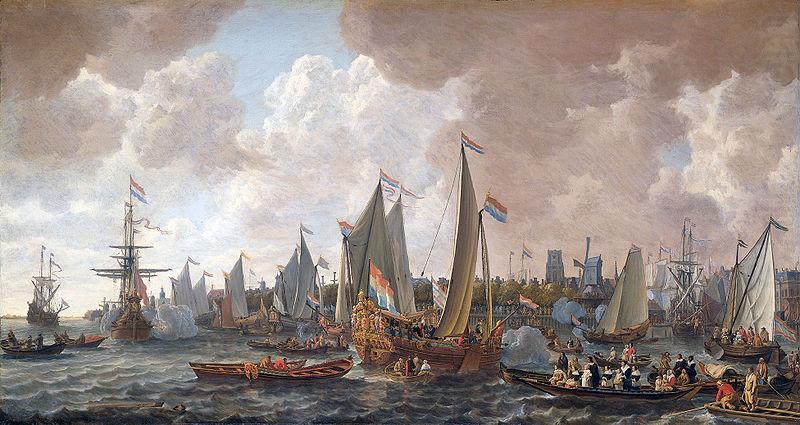 The arrival of King Charles II of England in Rotterdam, 24 May 1660., Lieve Verschuier